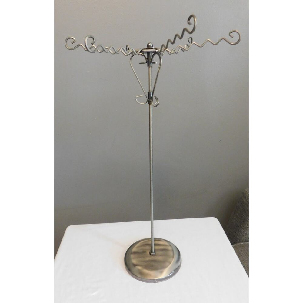 Jewelry Necklace Bracelet Hanger Metal 21.5" x 13" Pre-owned